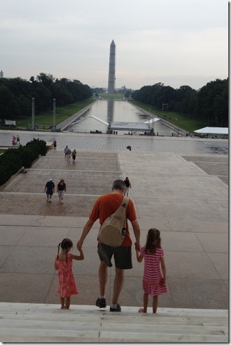 from the steps of lincoln